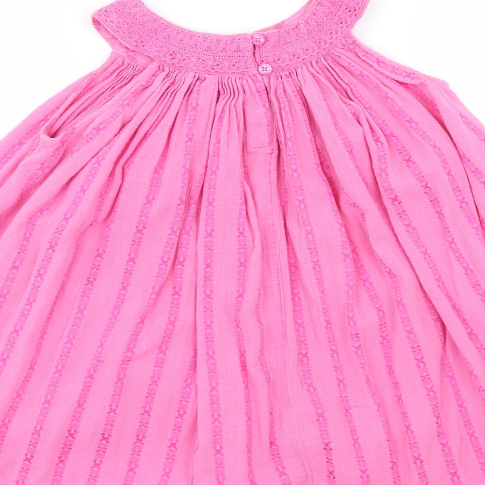Monsoon Girls Pink   Fit & Flare  Size 7-8 Years