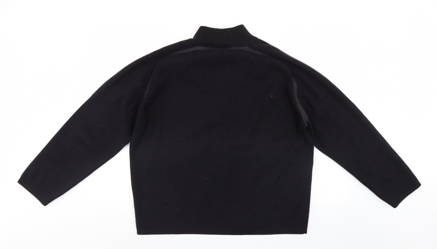 Marks and Spencer Mens Black   Pullover Jumper Size L