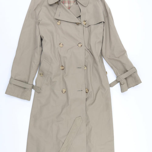 ST Michael Womens Ivory   Trench Coat Coat Size 12