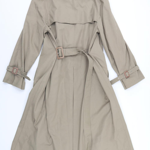 ST Michael Womens Ivory   Trench Coat Coat Size 12