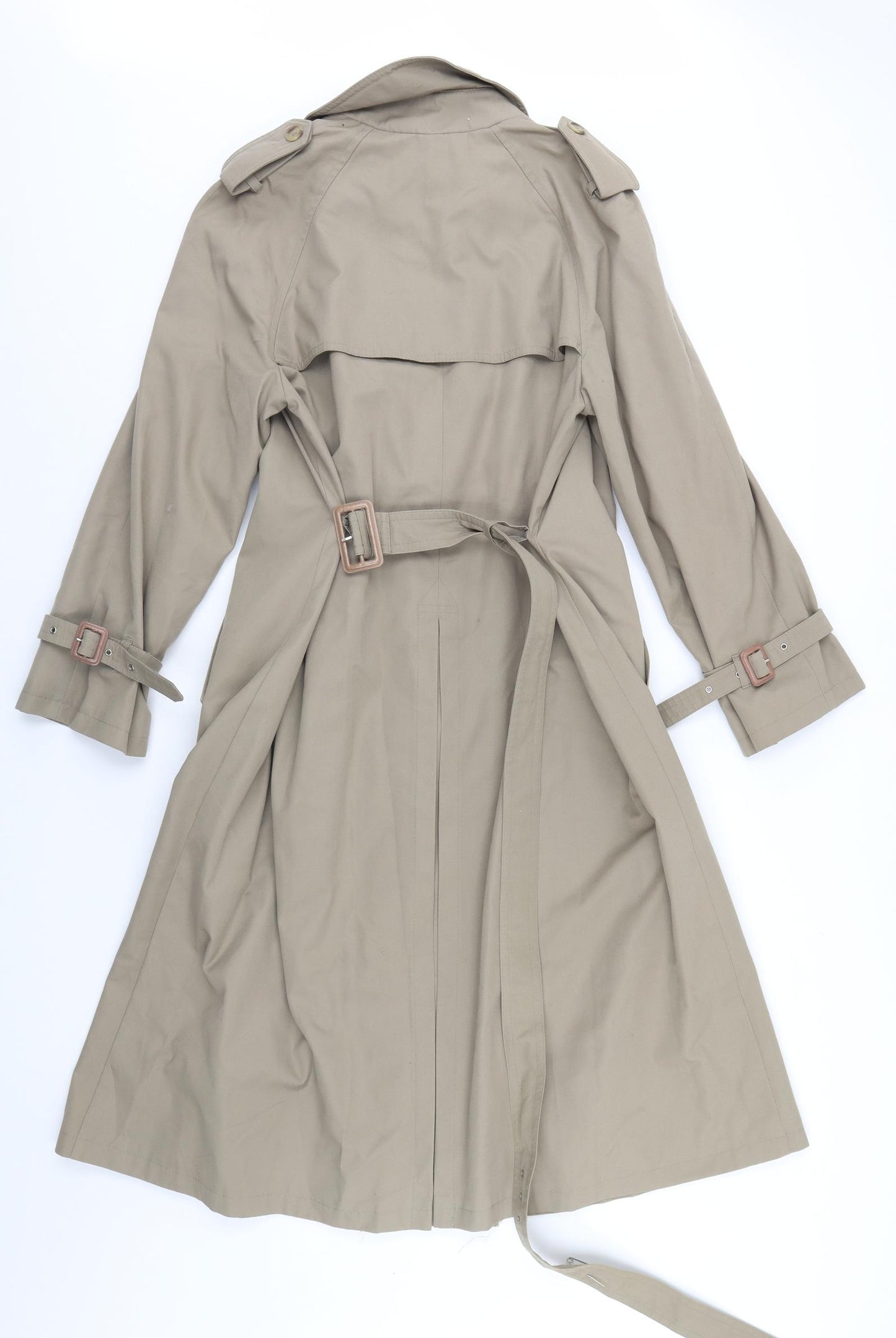ST Michael Womens Ivory   Trench Coat Coat Size 12