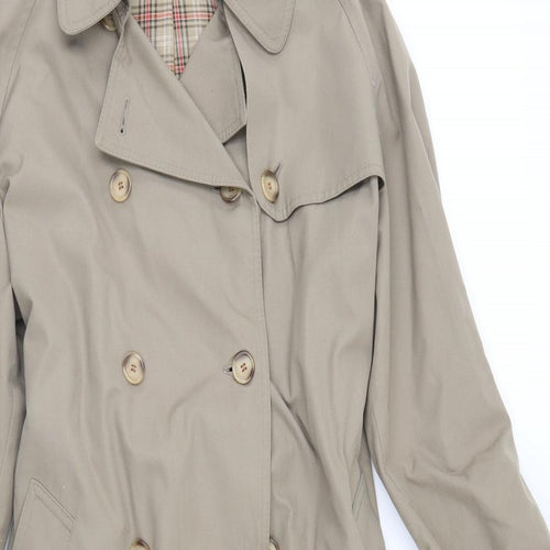 ST Michael Womens Ivory   Trench Coat Coat Size 12