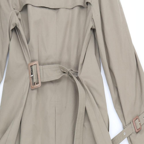 ST Michael Womens Ivory   Trench Coat Coat Size 12