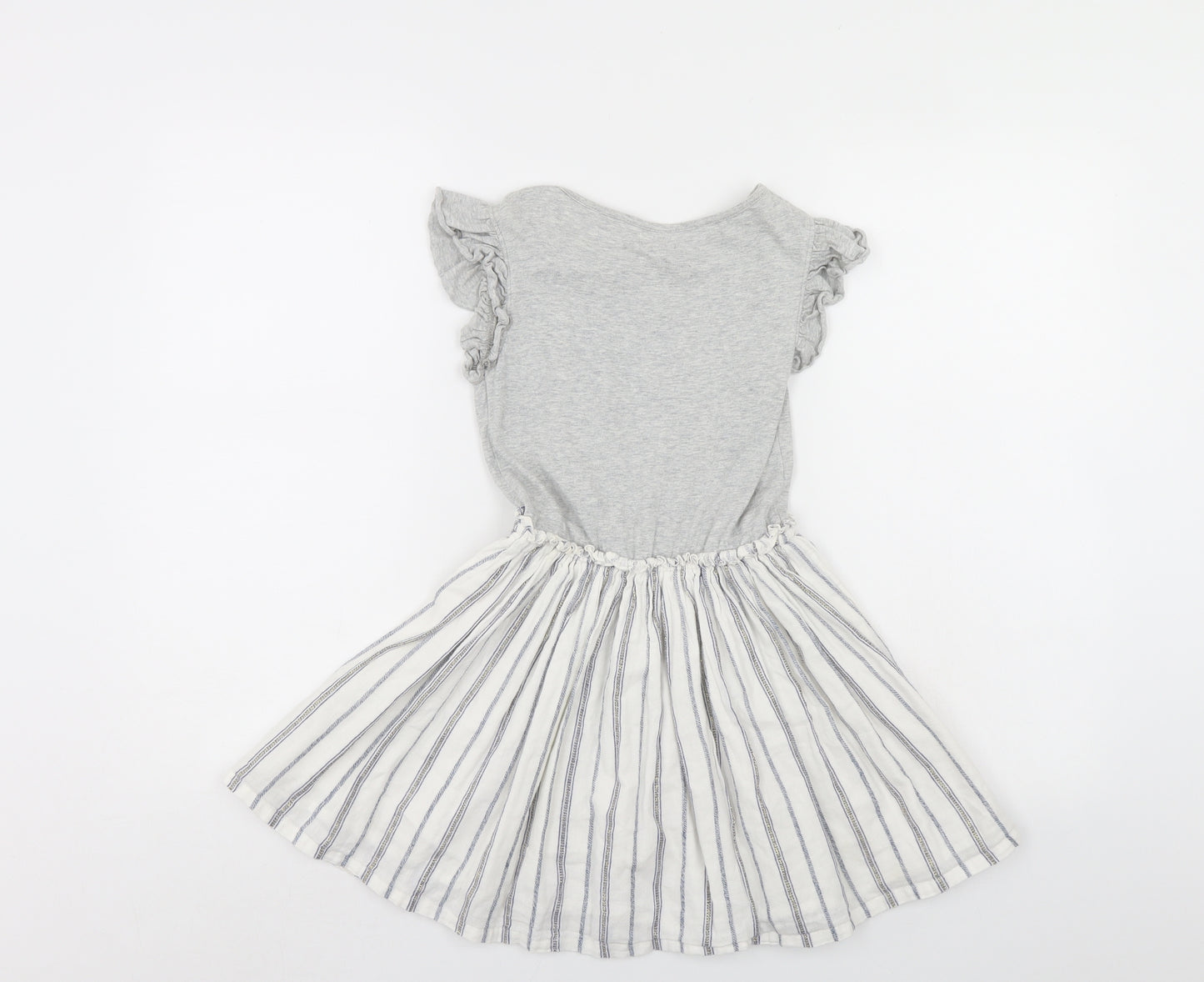 NEXT Girls Multicoloured Striped  T-Shirt Dress  Size 7 Years