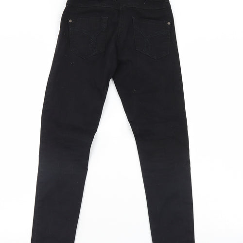 Cherokee Girls Black  Denim Straight Jeans Size 10-11 Years