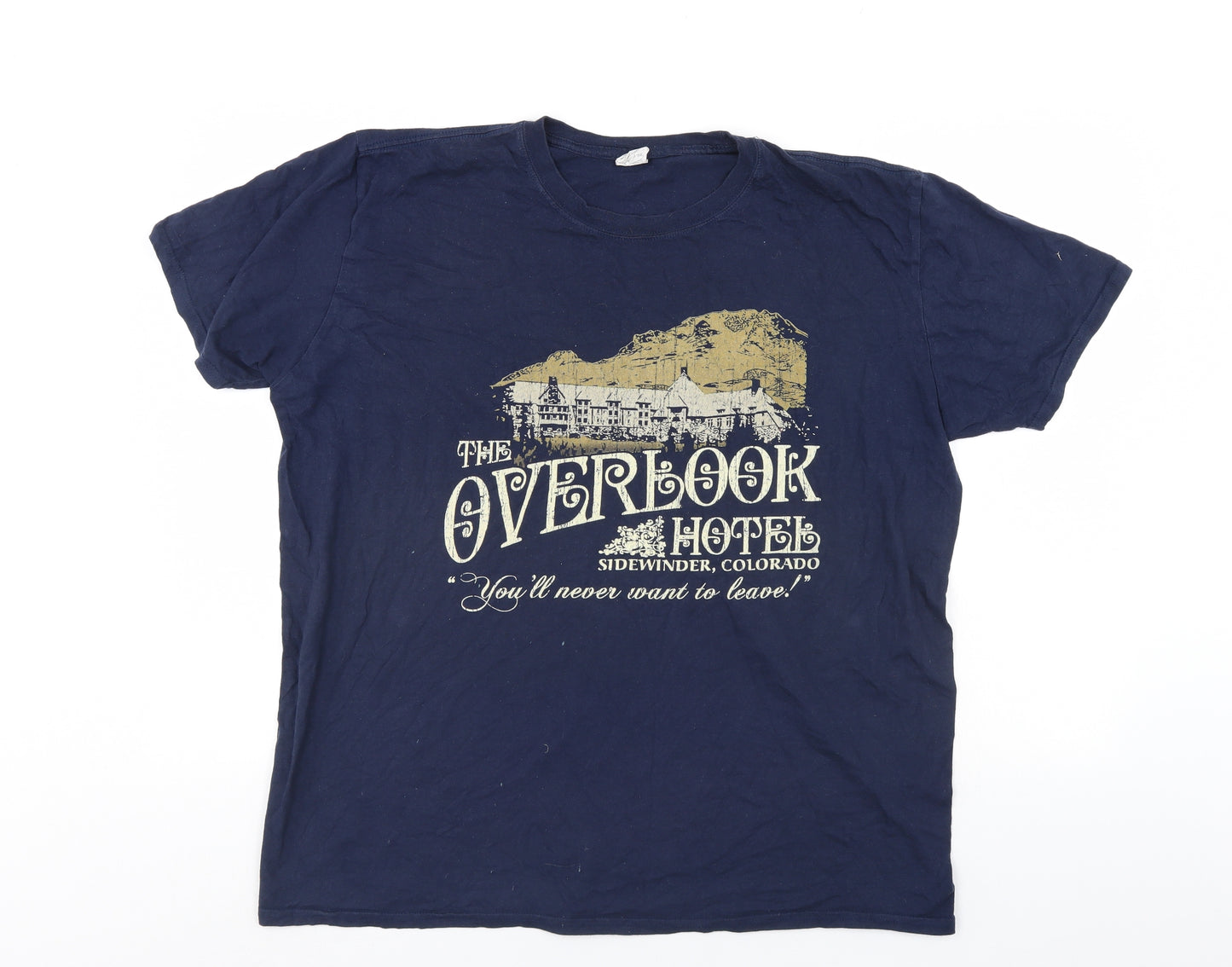 Gilden Mens Blue    T-Shirt Size XL