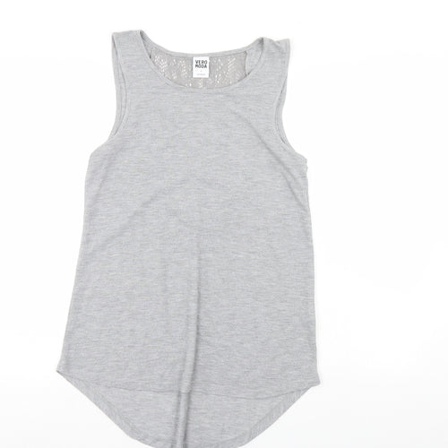 VERO MODA Womens Grey   Basic Tank Size S