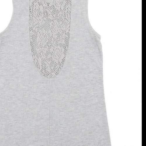VERO MODA Womens Grey   Basic Tank Size S