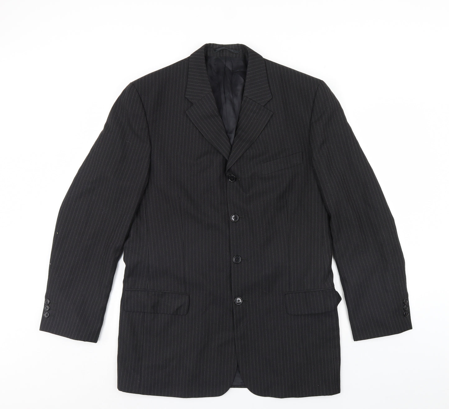 NEXT Mens Black Striped  Jacket Suit Jacket