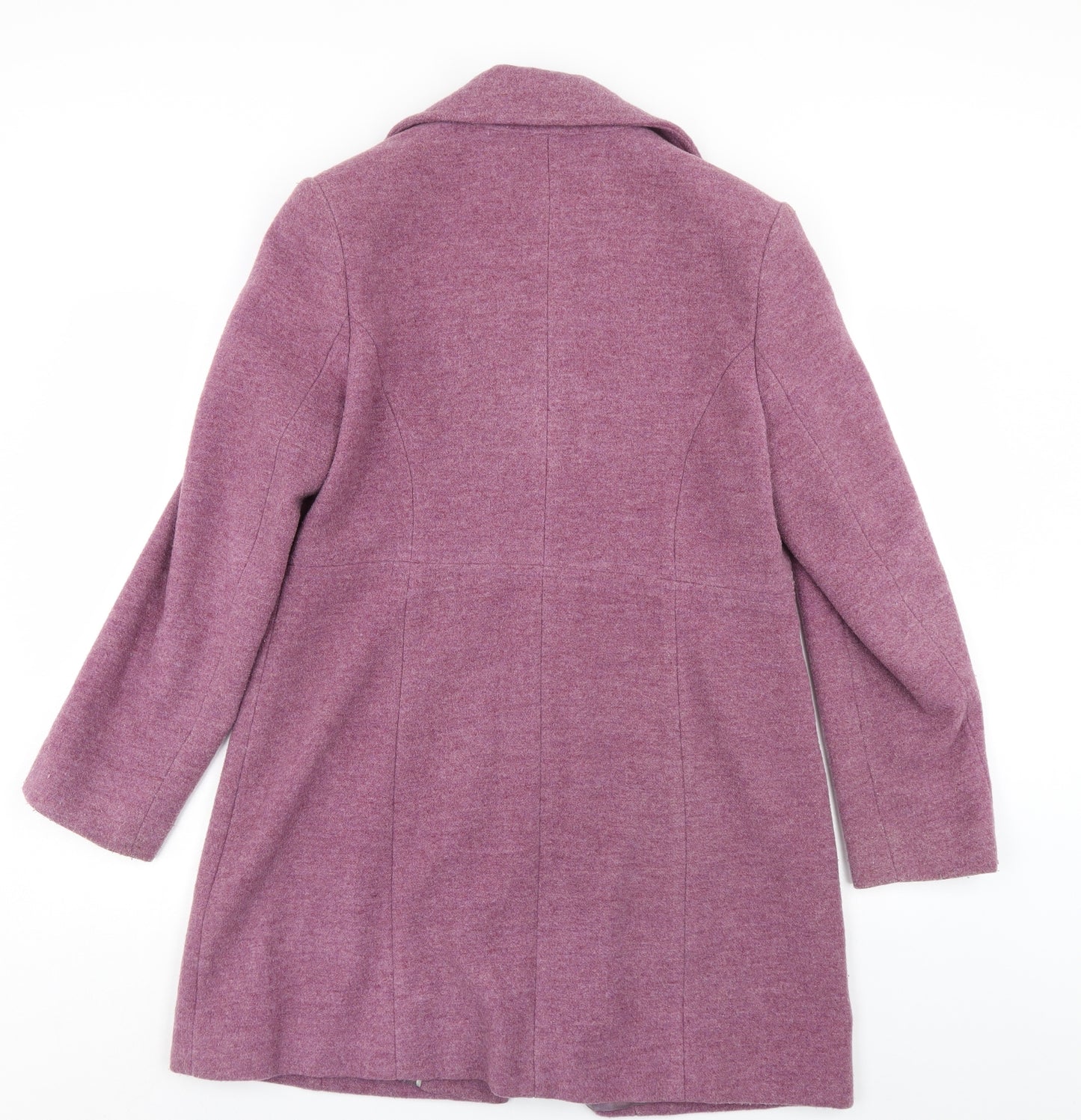 Klass Womens Purple   Overcoat Coat Size 14