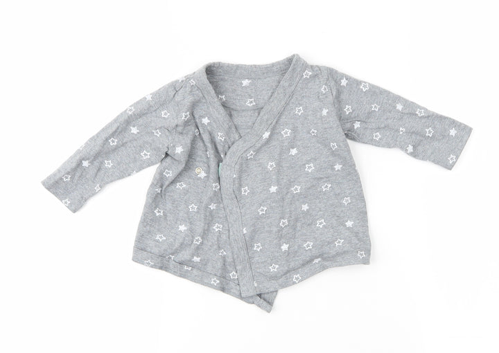 M&S Baby Grey Spotted  Basic T-Shirt Size 3-6 Months