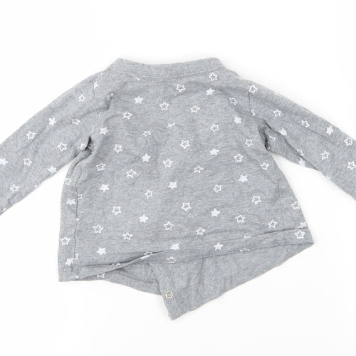 M&S Baby Grey Spotted  Basic T-Shirt Size 3-6 Months