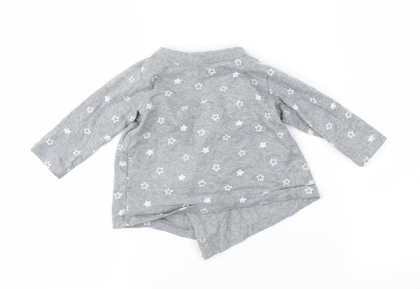 M&S Baby Grey Spotted  Basic T-Shirt Size 3-6 Months