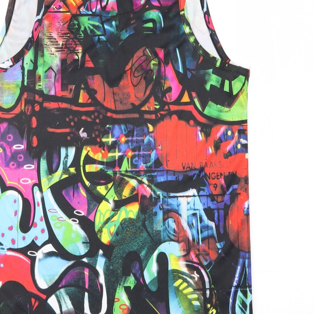 Sonneti Boys Multicoloured   Basic Tank Size 14-15 Years  - Graffiti Print