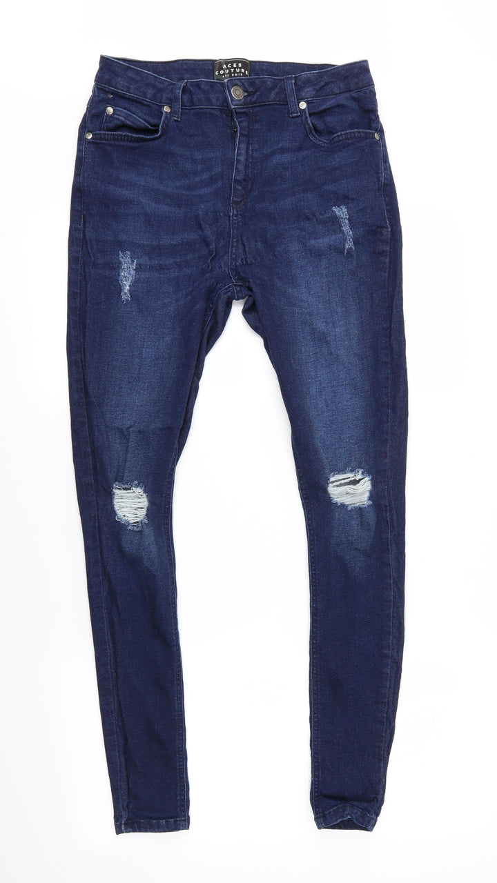 ACES Couture Womens Blue Straight Jeans Size 32 L32 in
