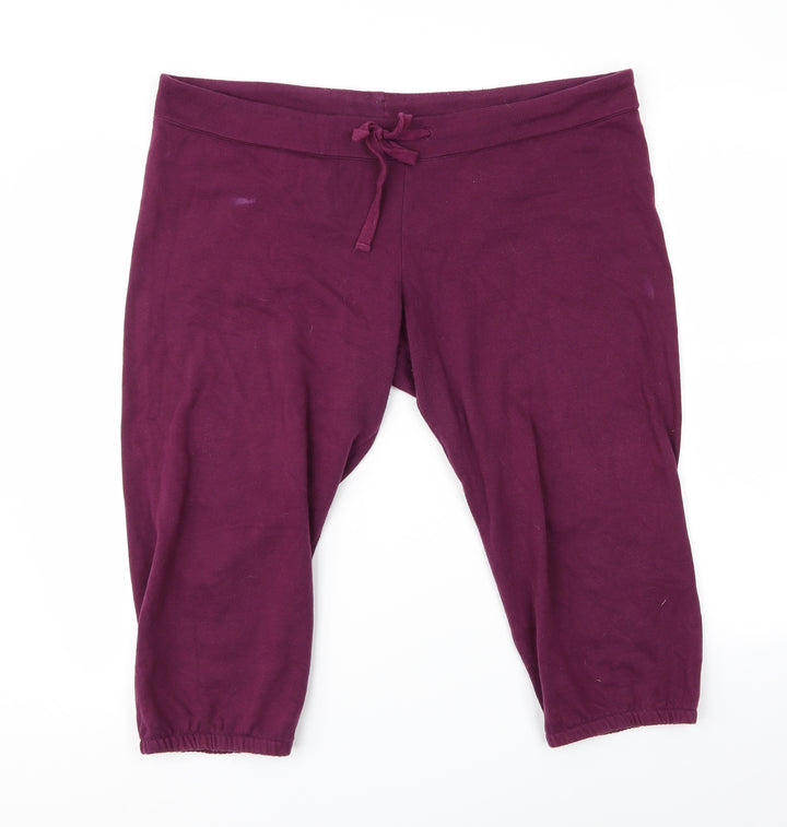 Preworn Womens Purple Sweatpants Trousers L26 in