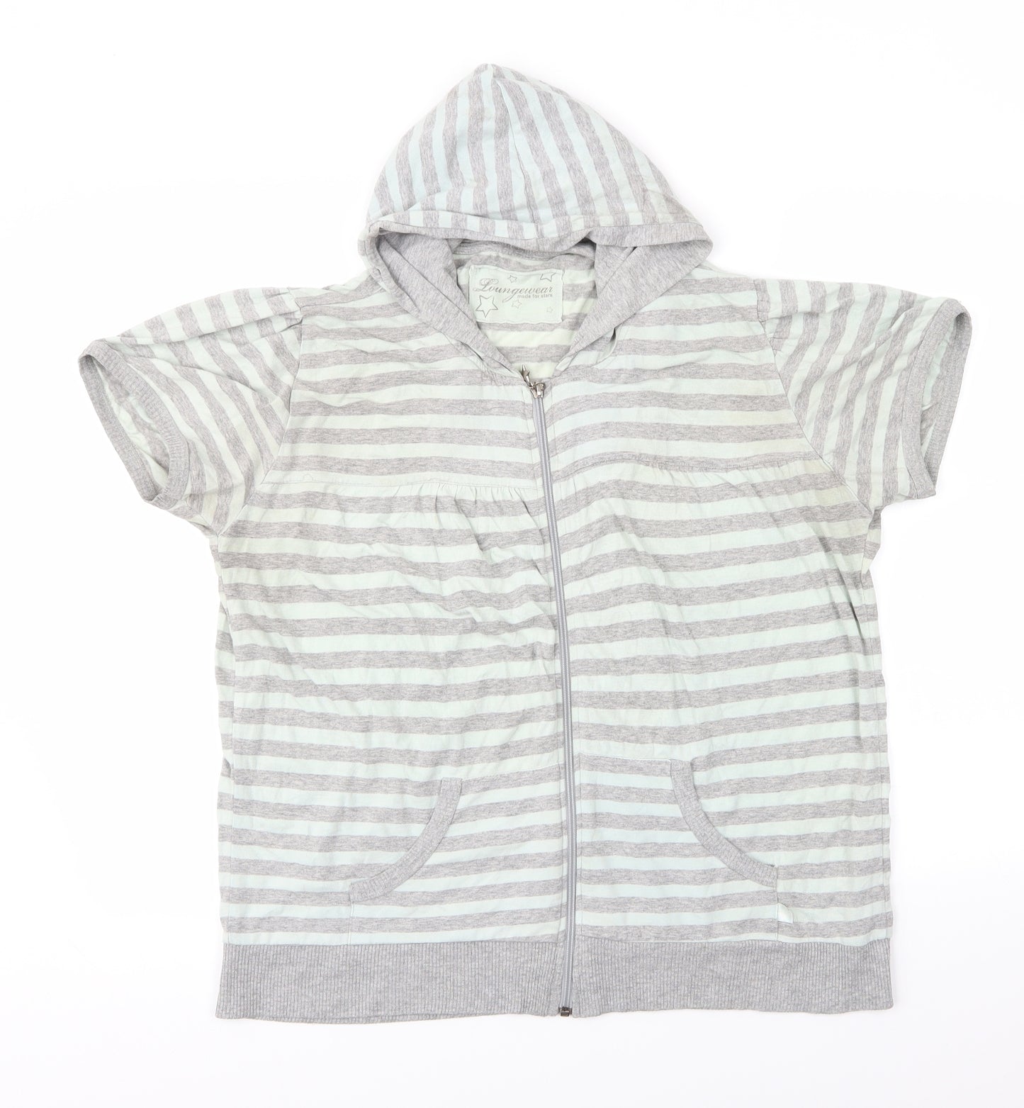 Preworn Womens Multicoloured Striped  Full Zip Hoodie