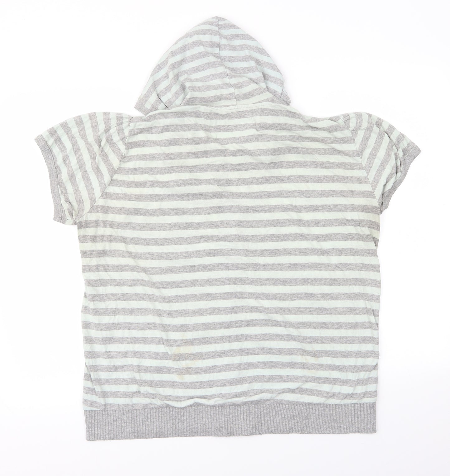Preworn Womens Multicoloured Striped  Full Zip Hoodie
