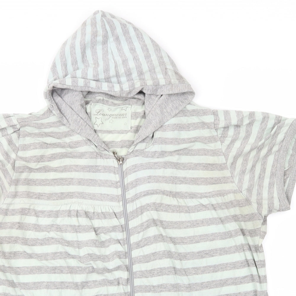 Preworn Womens Multicoloured Striped  Full Zip Hoodie