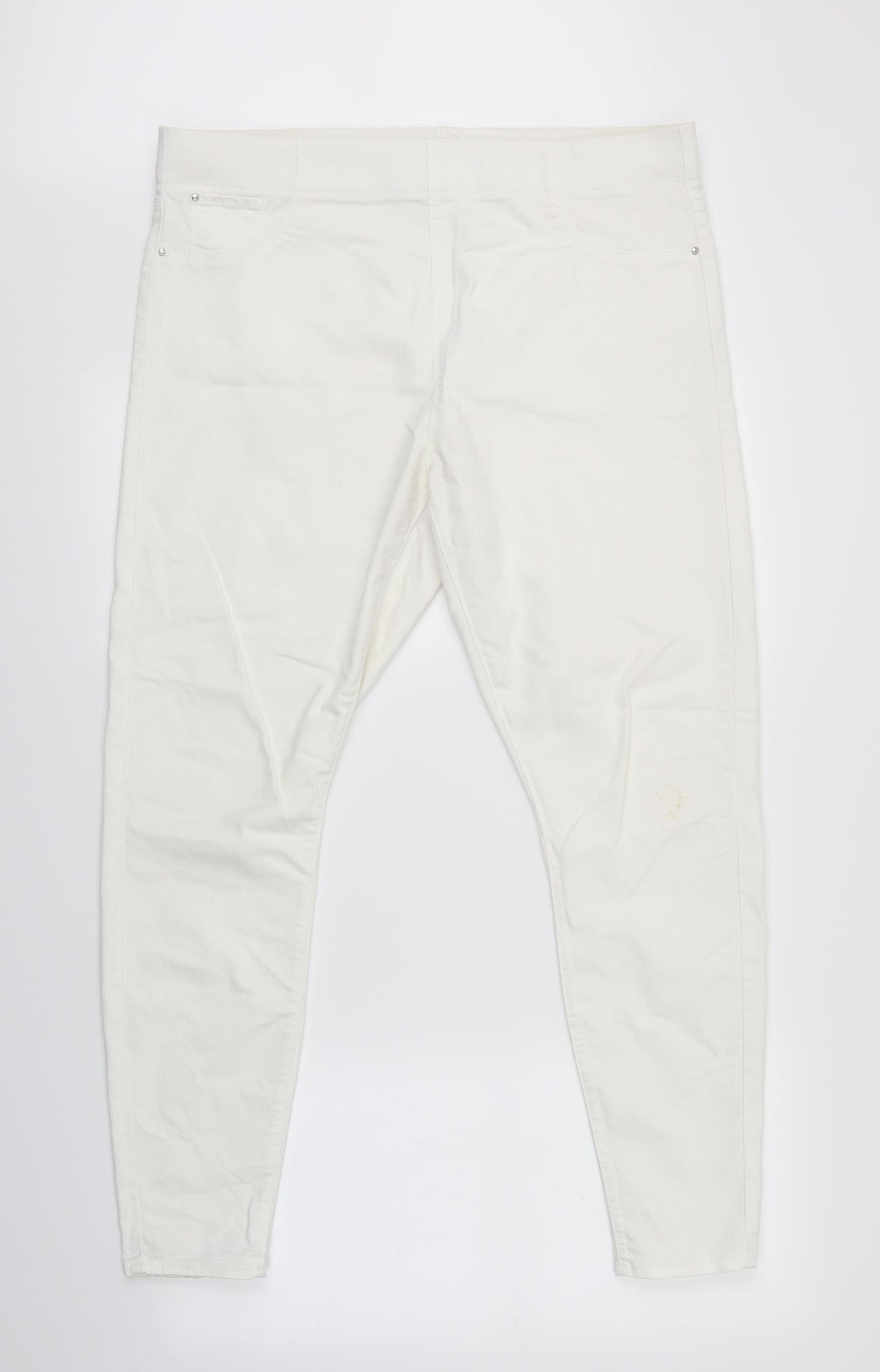 Papaya Womens White   Straight Jeans Size 16 L30 in