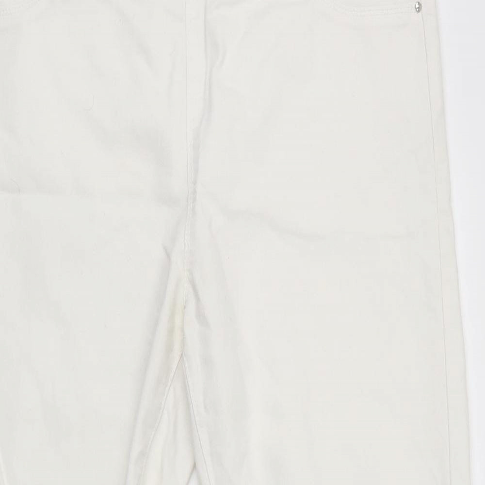 Papaya Womens White   Straight Jeans Size 16 L30 in