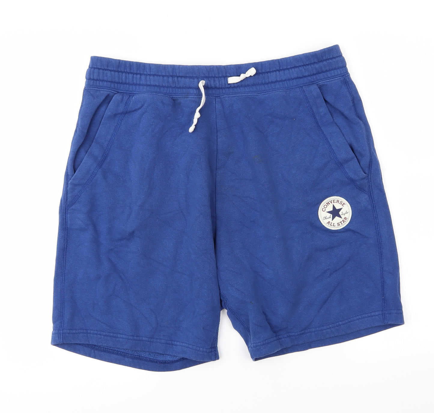 Converse Mens Blue   Sweat Shorts Size M - Converse