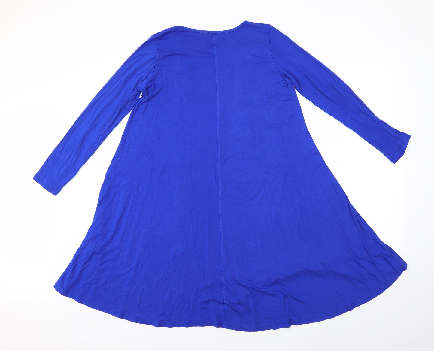 Be You Womens Blue   T-Shirt Dress