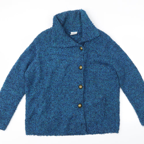 CasualComfort Womens Blue   Overcoat Coat Size 16