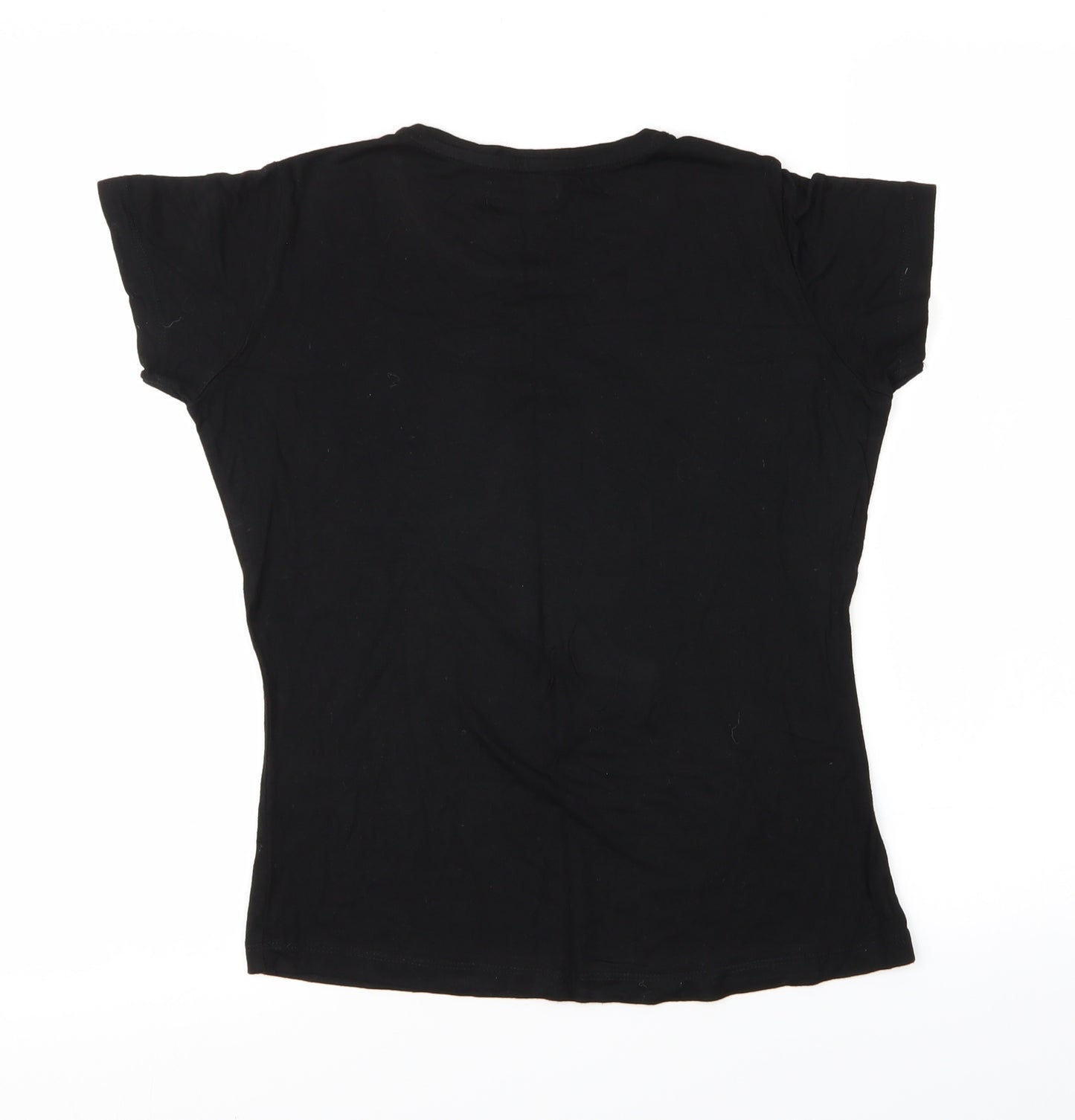 Avenue Womens Black   Basic T-Shirt Size 8  - Ghost, Boo