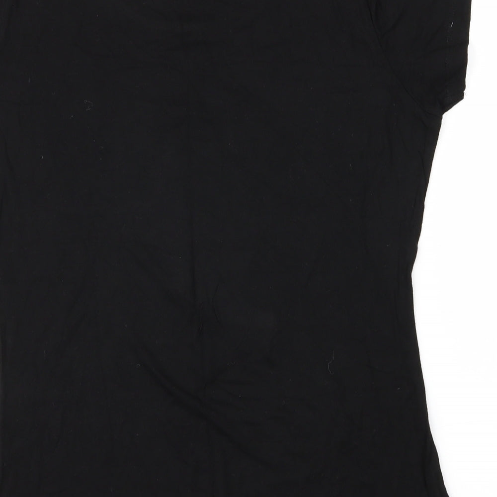 Avenue Womens Black   Basic T-Shirt Size 8  - Ghost, Boo
