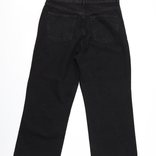 Zara Womens Black   Wide-Leg Jeans Size 32 in L30 in