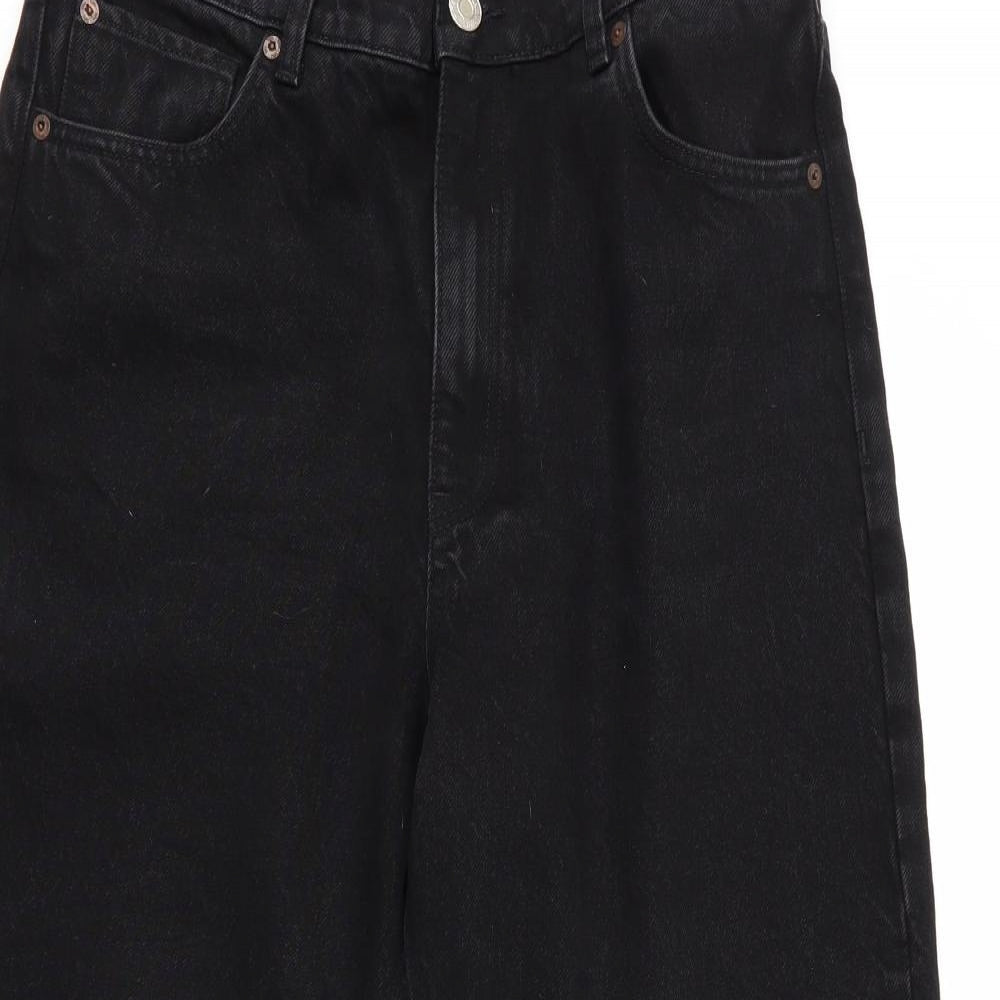 Zara Womens Black   Wide-Leg Jeans Size 32 in L30 in