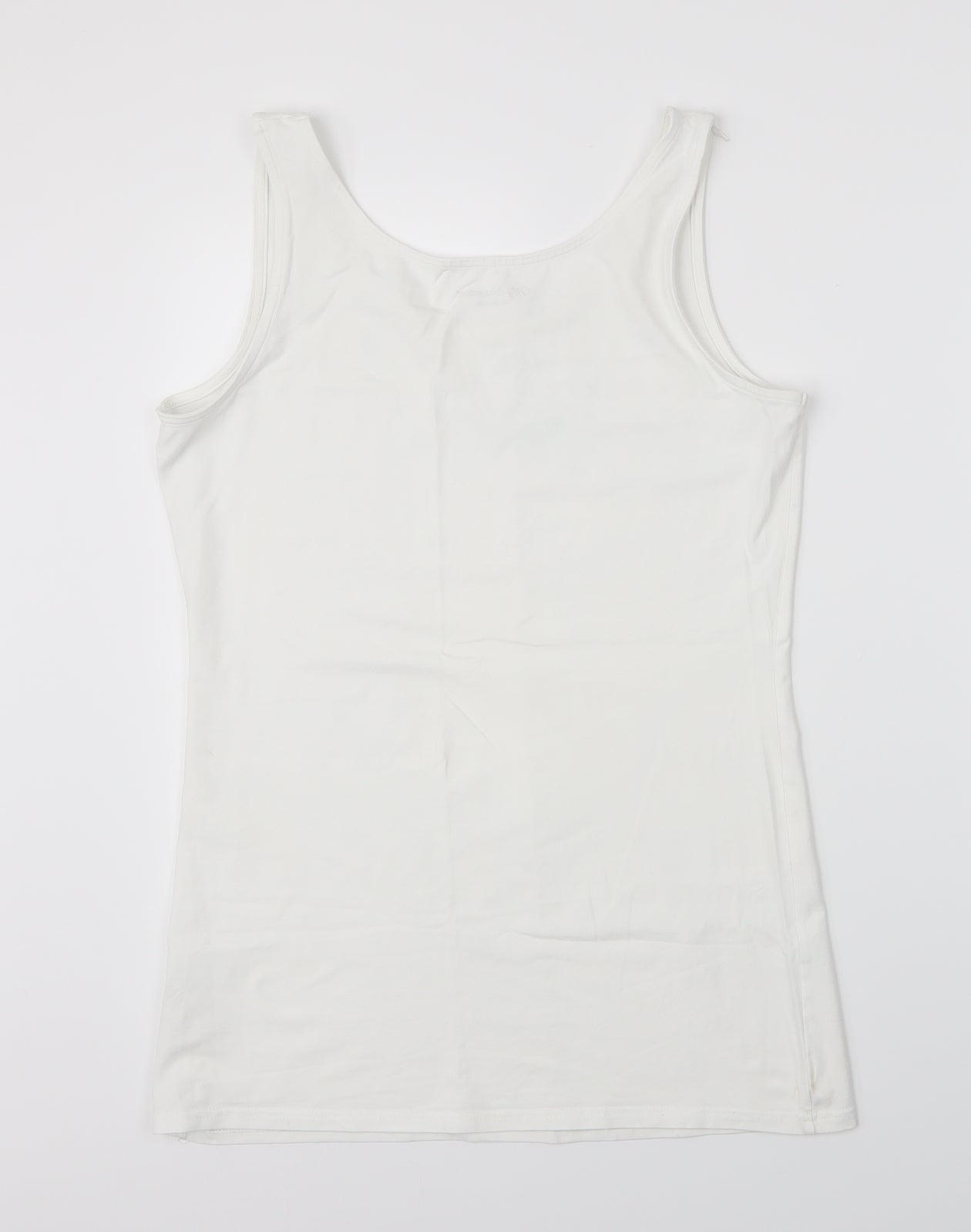 Goerge Womens White   Basic Tank Size 16