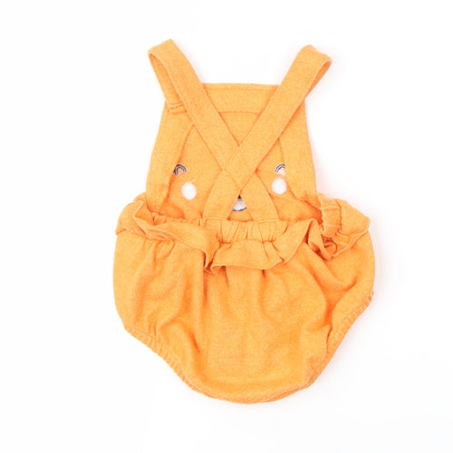 George Baby Orange   Coverall One-Piece Size 6-9 Months