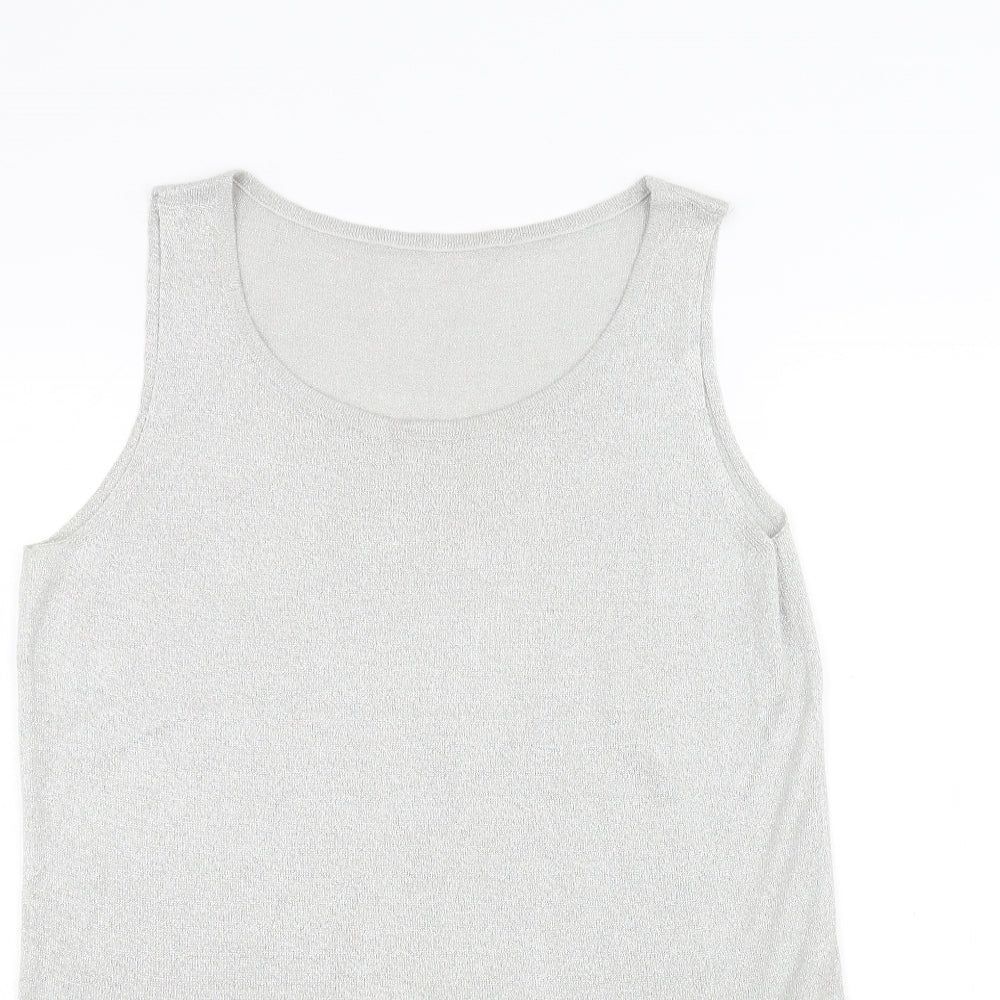 Marks and Spencer Womens Grey   Basic T-Shirt Size 12