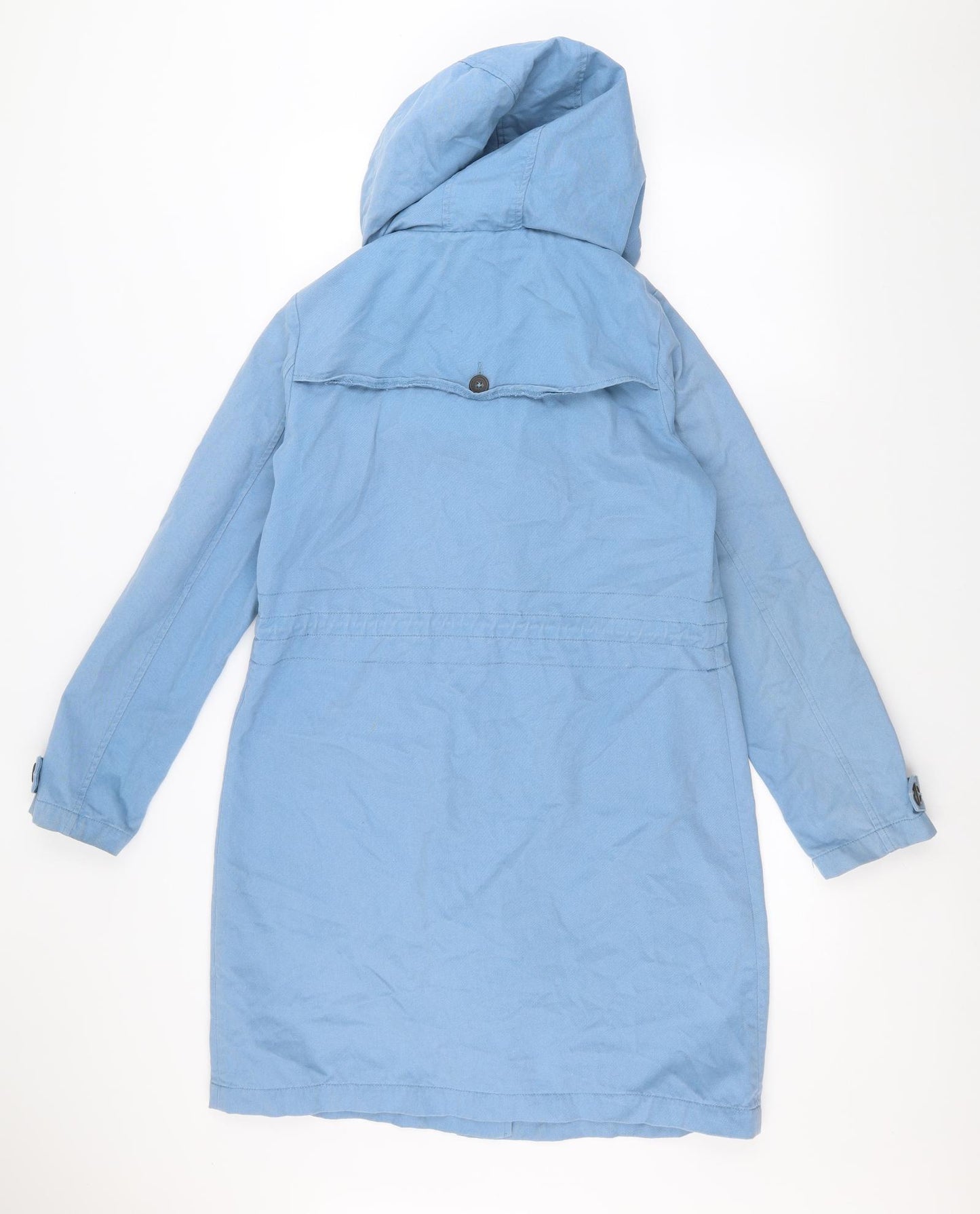 TU Womens Blue   Parka Coat Size 10