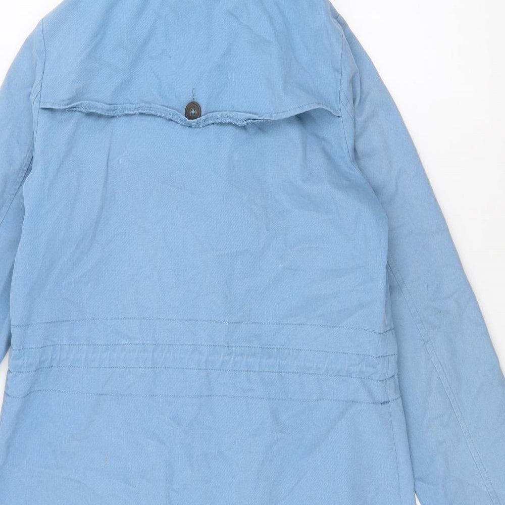 TU Womens Blue   Parka Coat Size 10