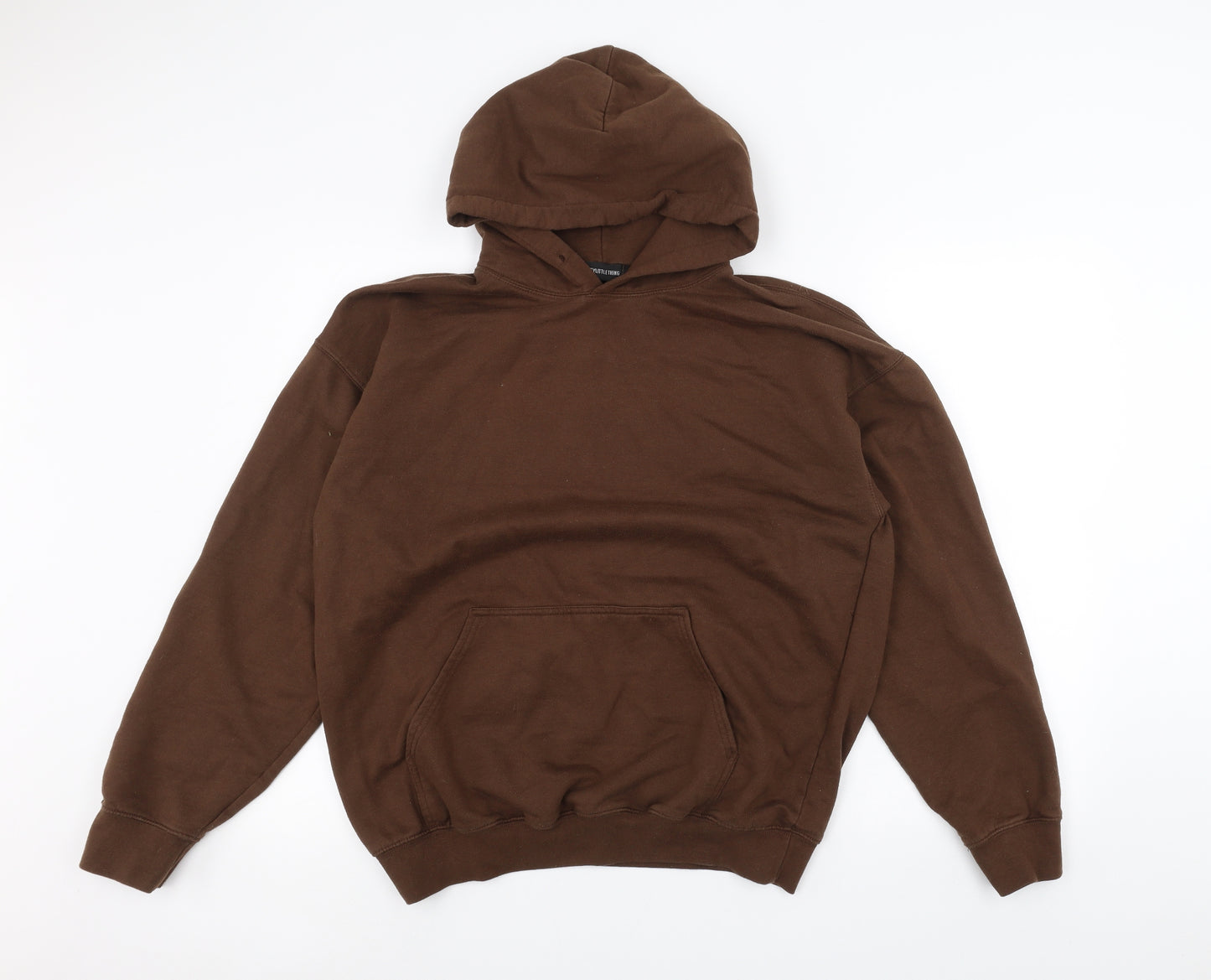 PRETTYLITTLETHING Womens Brown   Pullover Hoodie Size M