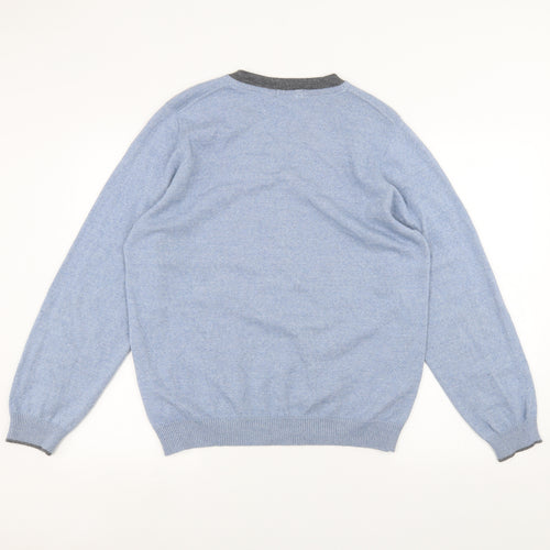 Marks and Spencer Mens Blue   Pullover Jumper Size L