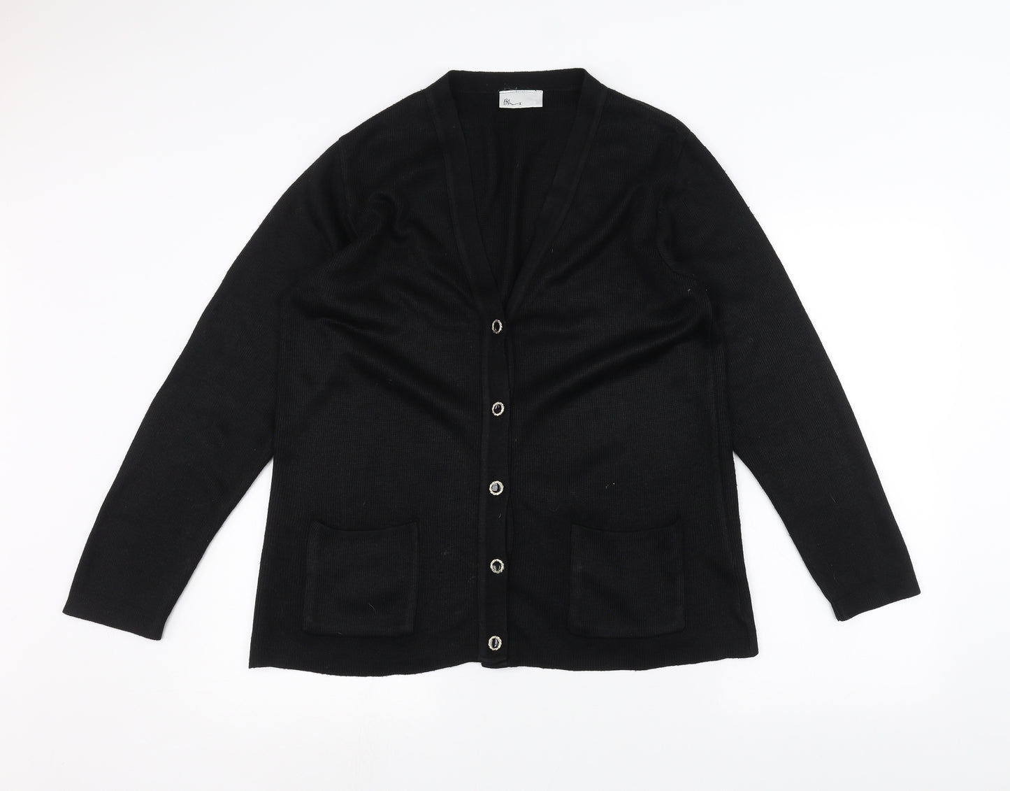 BHS Womens Black   Cardigan Jumper Size 10