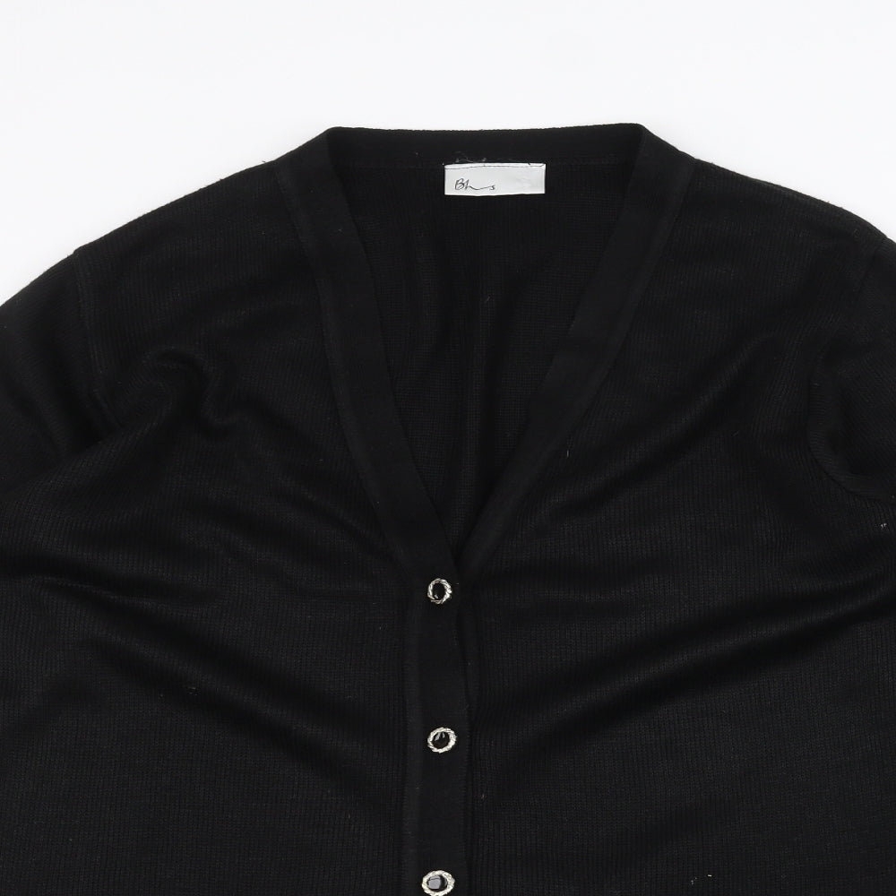 BHS Womens Black   Cardigan Jumper Size 10