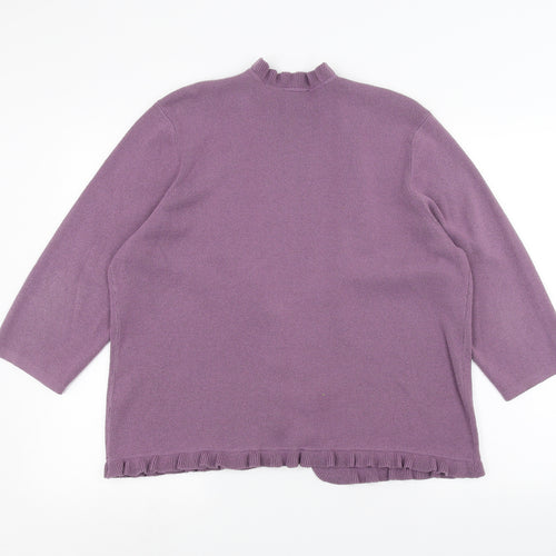 Eastex Womens Purple   Cardigan Jumper Size 18