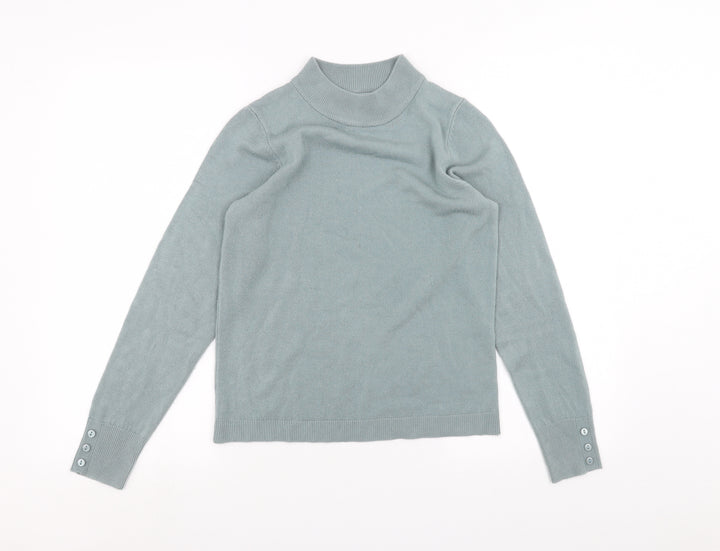 Mia Moda Womens Green Pullover Jumper Size S