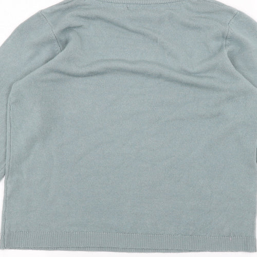 Mia Moda Womens Green   Pullover Jumper Size S