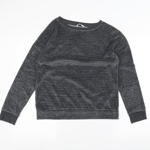 Marks and Spencer Womens Black Striped  Pullover Jumper Size 10