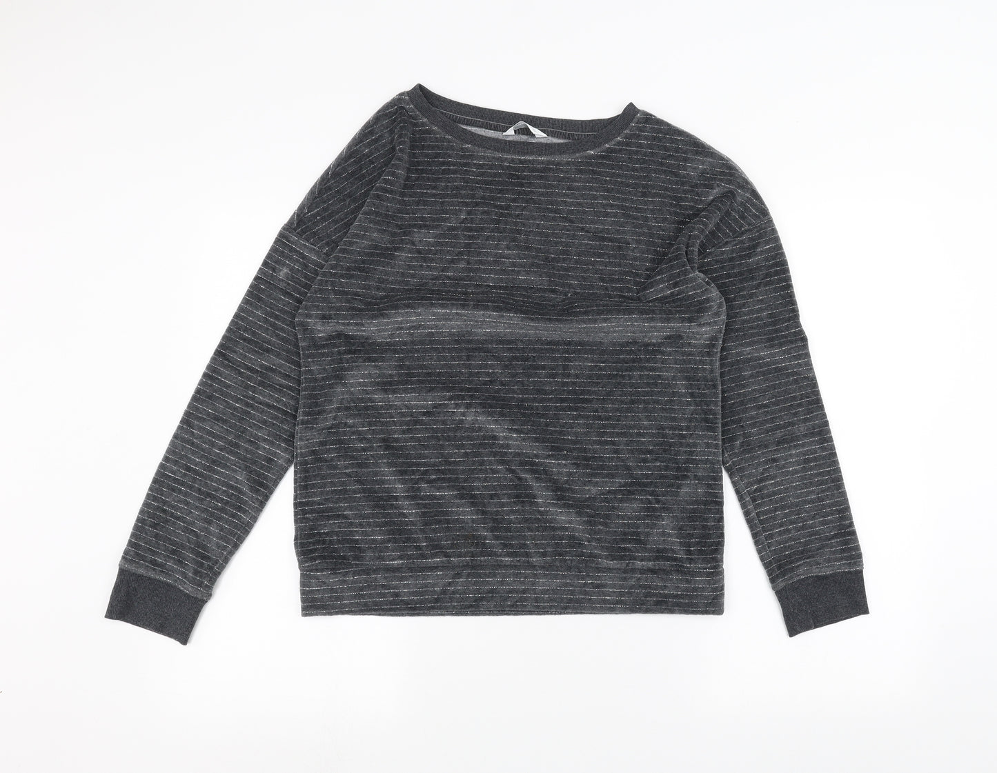 Marks and Spencer Womens Black Striped  Pullover Jumper Size 10