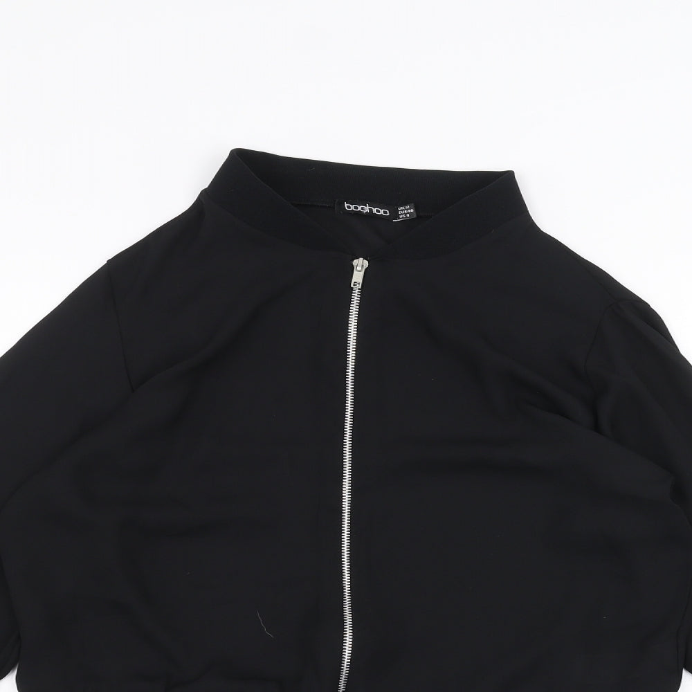 Boohoo Womens Black   Jacket  Size 12