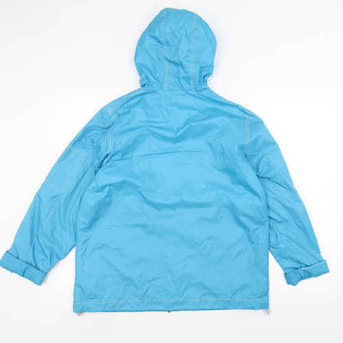 Reflections Womens Blue   Rain Coat Coat Size M