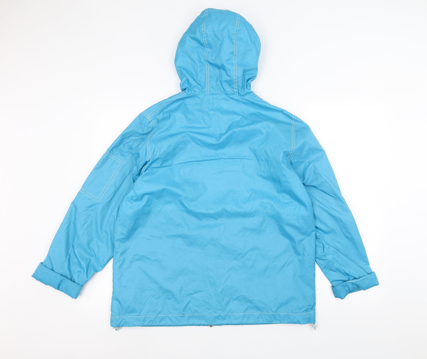 Reflections Womens Blue   Rain Coat Coat Size M