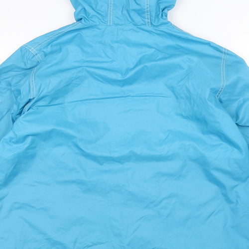 Reflections Womens Blue   Rain Coat Coat Size M